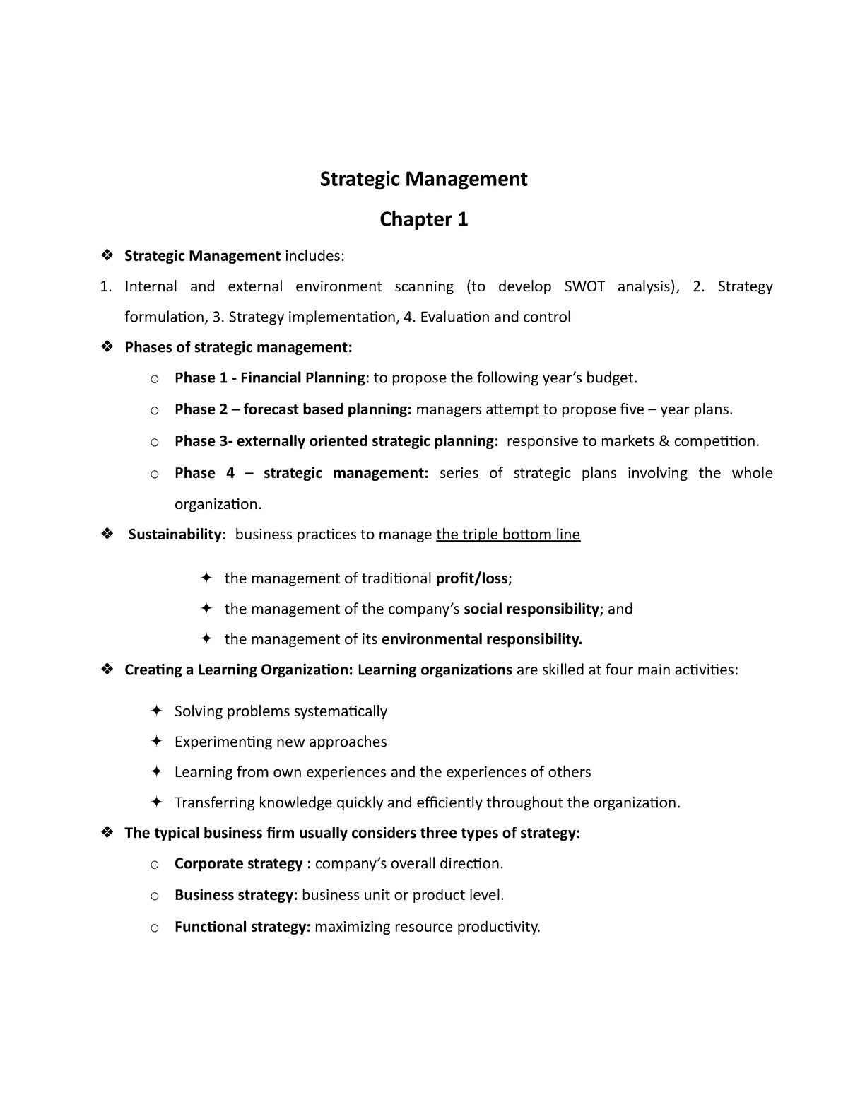 Strategic Management Rev V2 NG - Strategic Management Chapter 1 ...