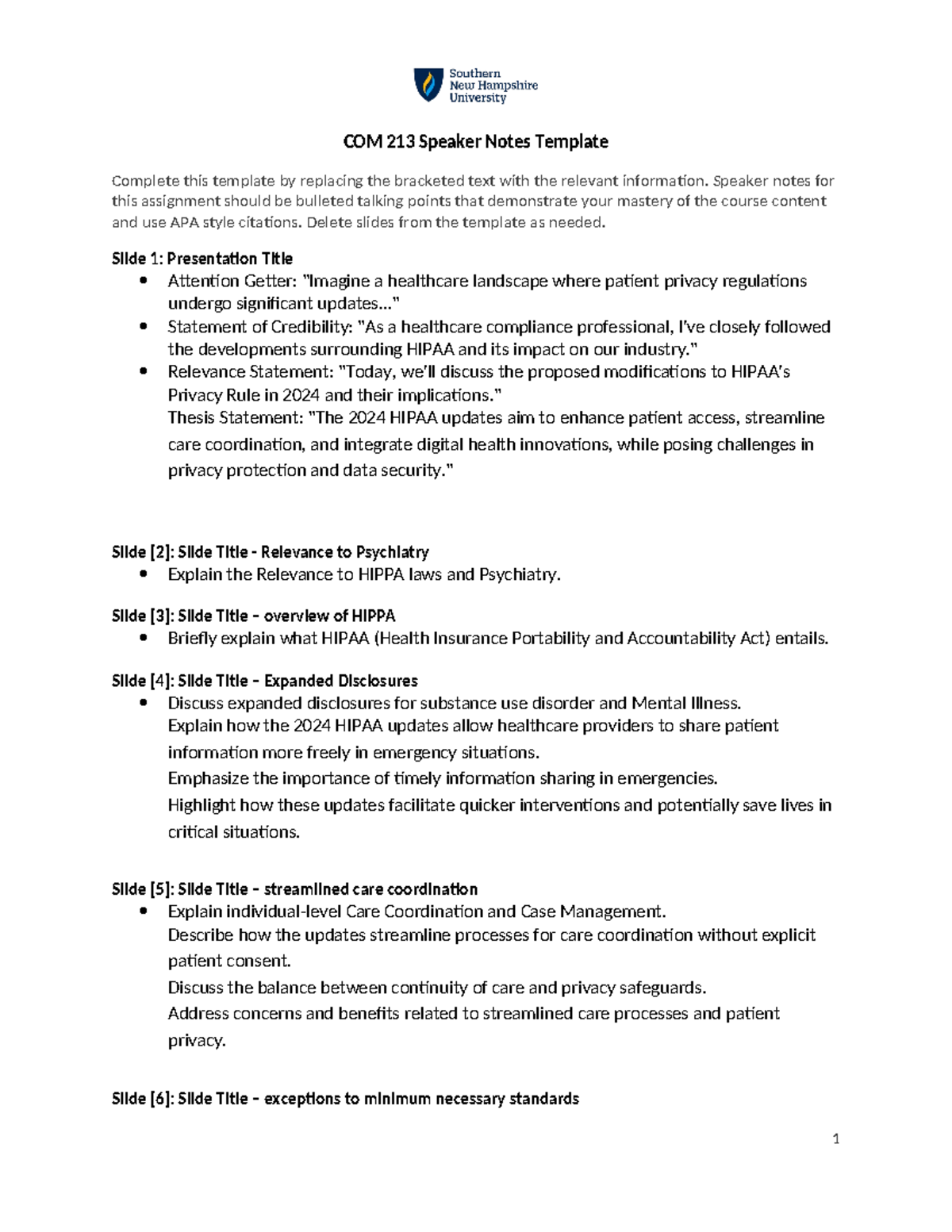 COM 213 Presentation Speaker Notes Template (2) 1 - COM 213 Speaker ...