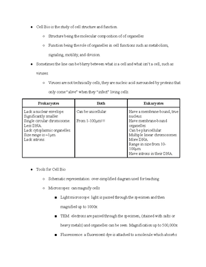 Cell Biology Exam 3 Study Guide - Cell Biology Exam 3 Material Lecture ...