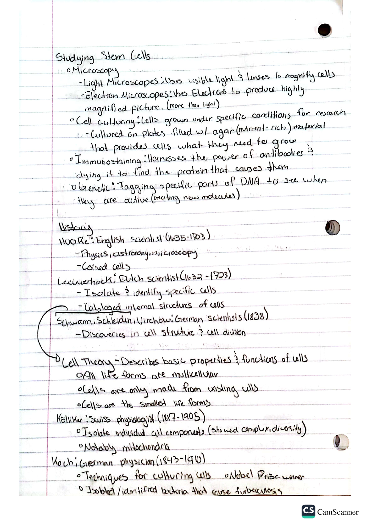 Researching Cells - Notes about cell history and research. Along with ...