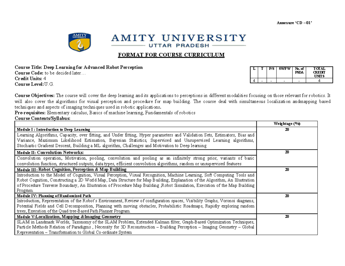 New Syllabus 188202081332697 - Annexure ‘CD – 01’ FORMAT FOR COURSE ...