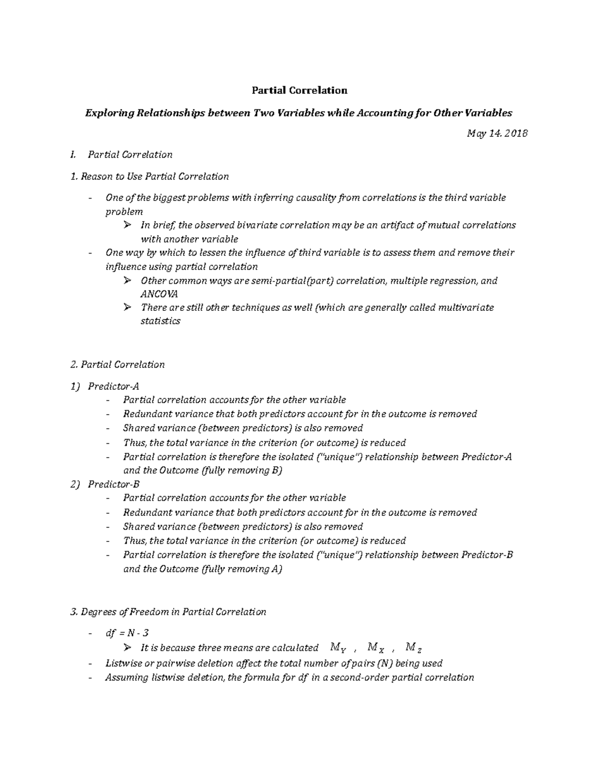 12. Partial Correlation - Partial Correlation Exploring Relationships 