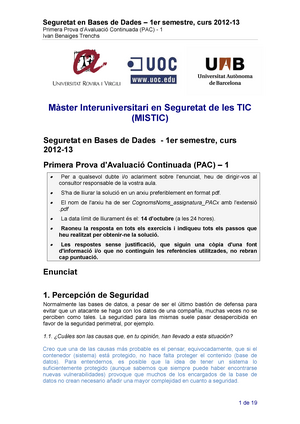 Seguridad En Bases De Datos M1 805 Uoc Studocu