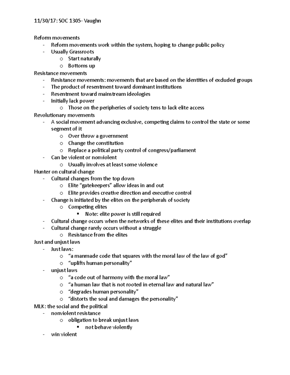 Reform movements test 3 VAUGHN - 11/30/17: SOC 1305- Vaughn Reform ...