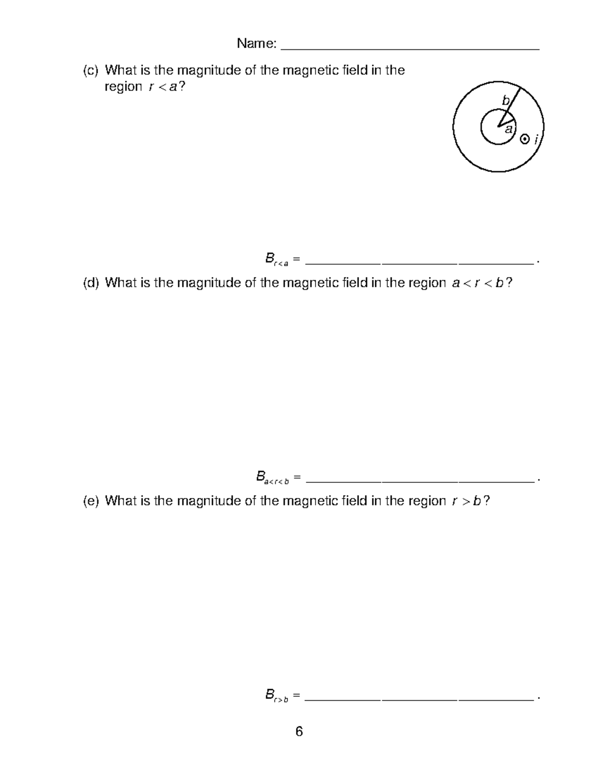 Practice problems for last third of course - (c) What is the magnitude ...