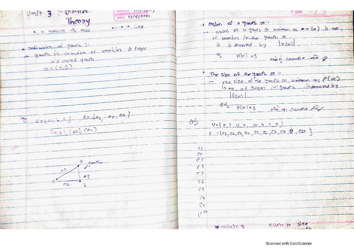 Graph ch3 - Engineering mathematics - Studocu