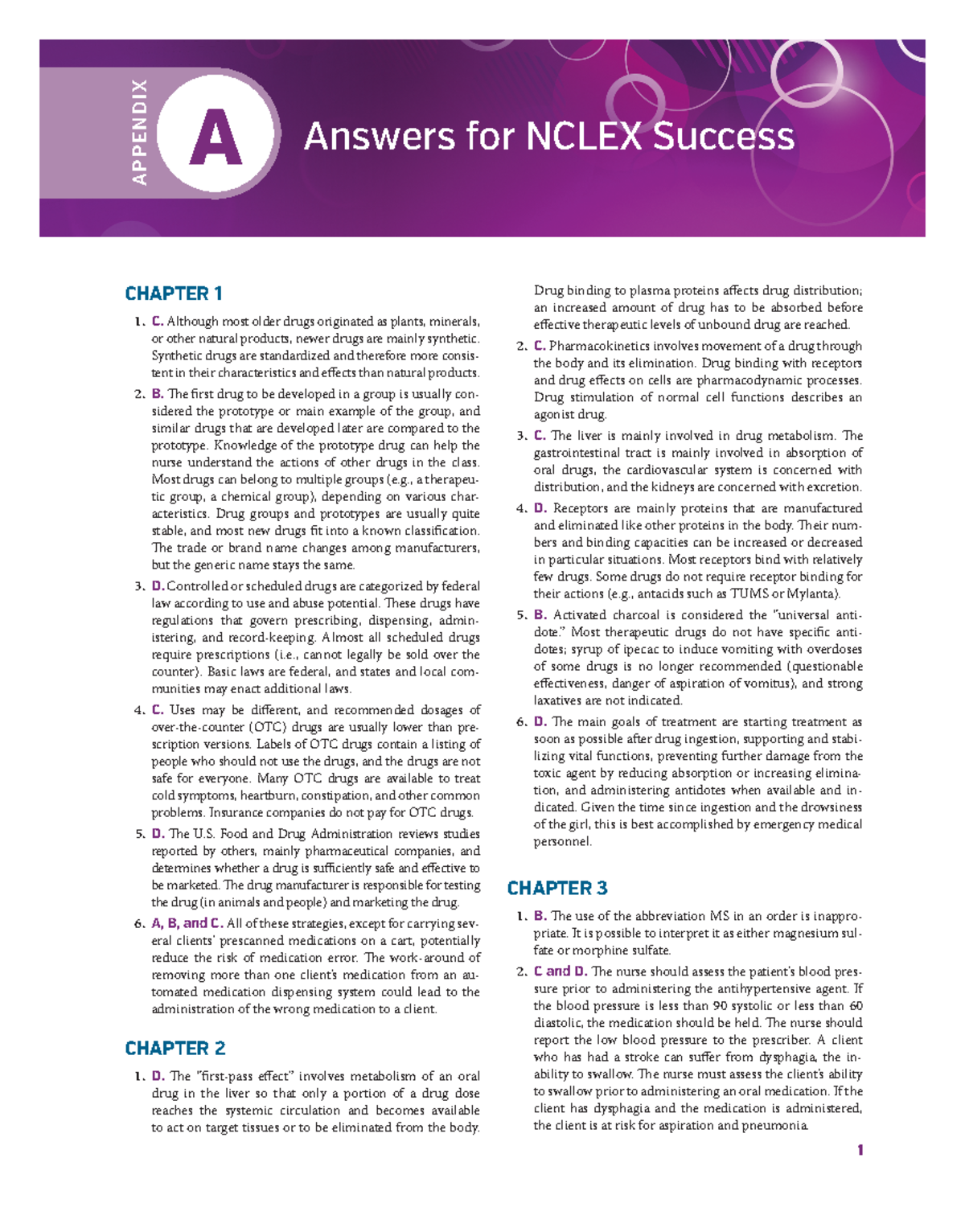 appendix-a-nclex-answers-a-p-p-e-n-d-i-x-a-answers-for-nclex-success