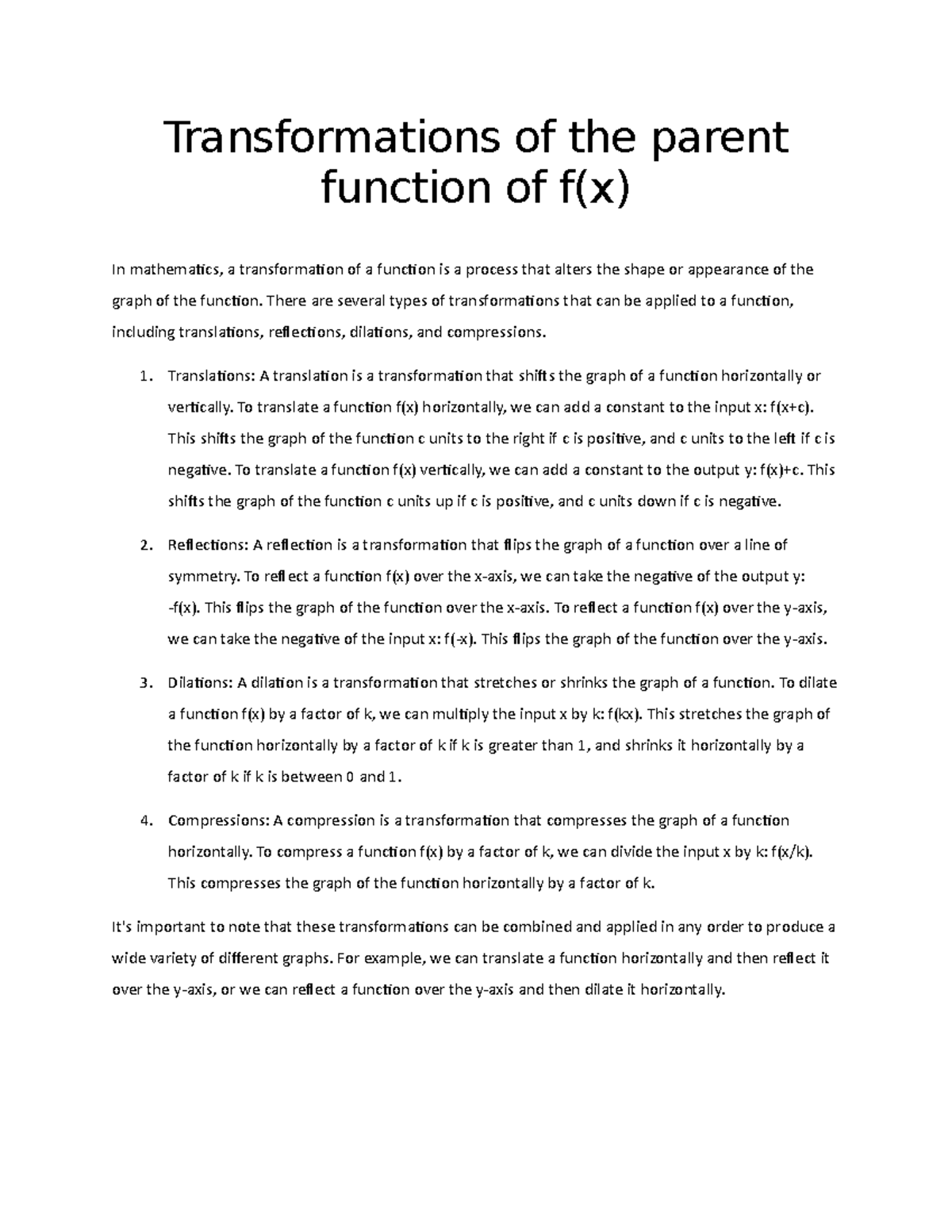 transformations-of-a-parent-function-transformations-of-the-parent