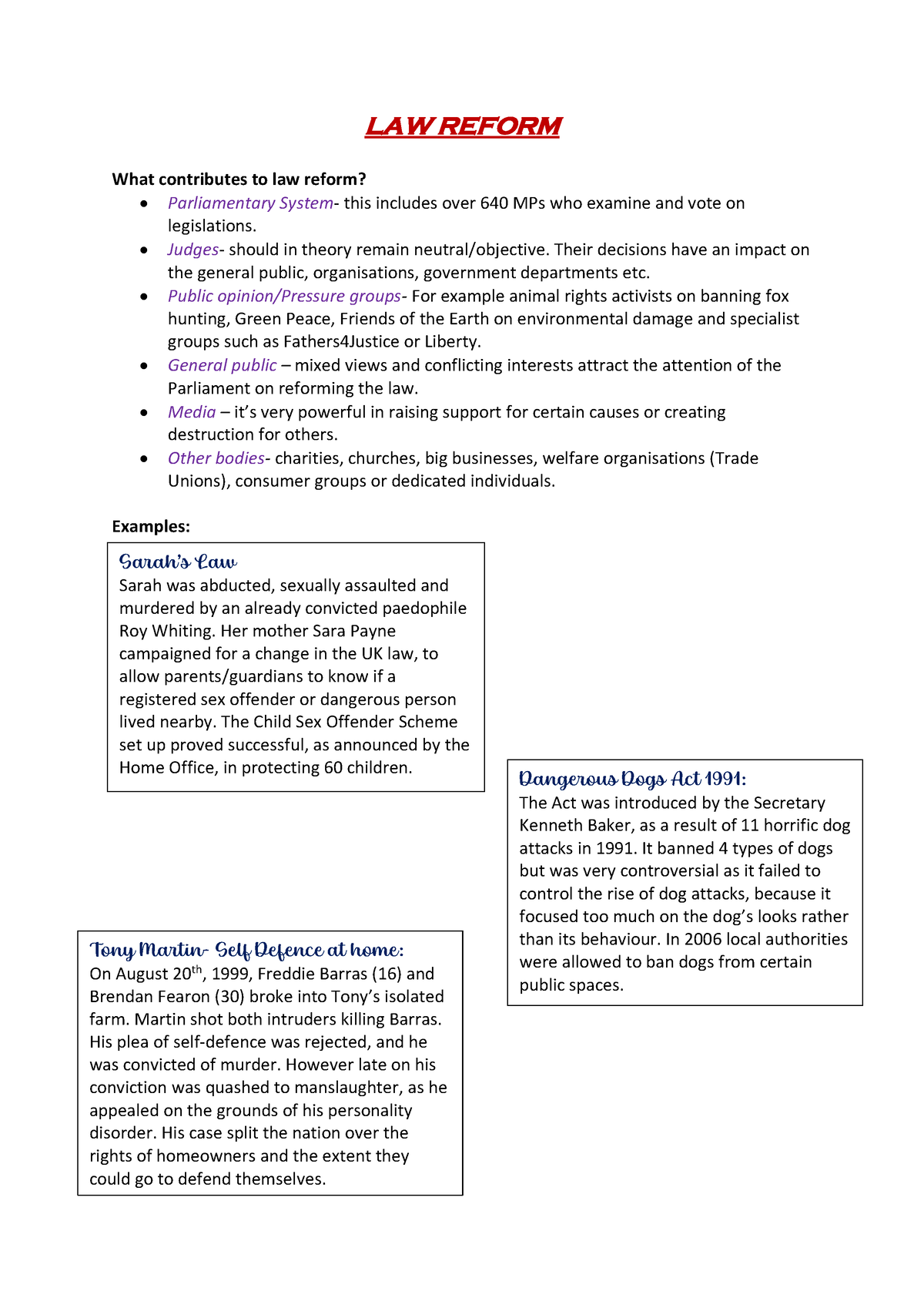 Law Reform And Law Commission - LAW REFORM What Contributes To Law ...