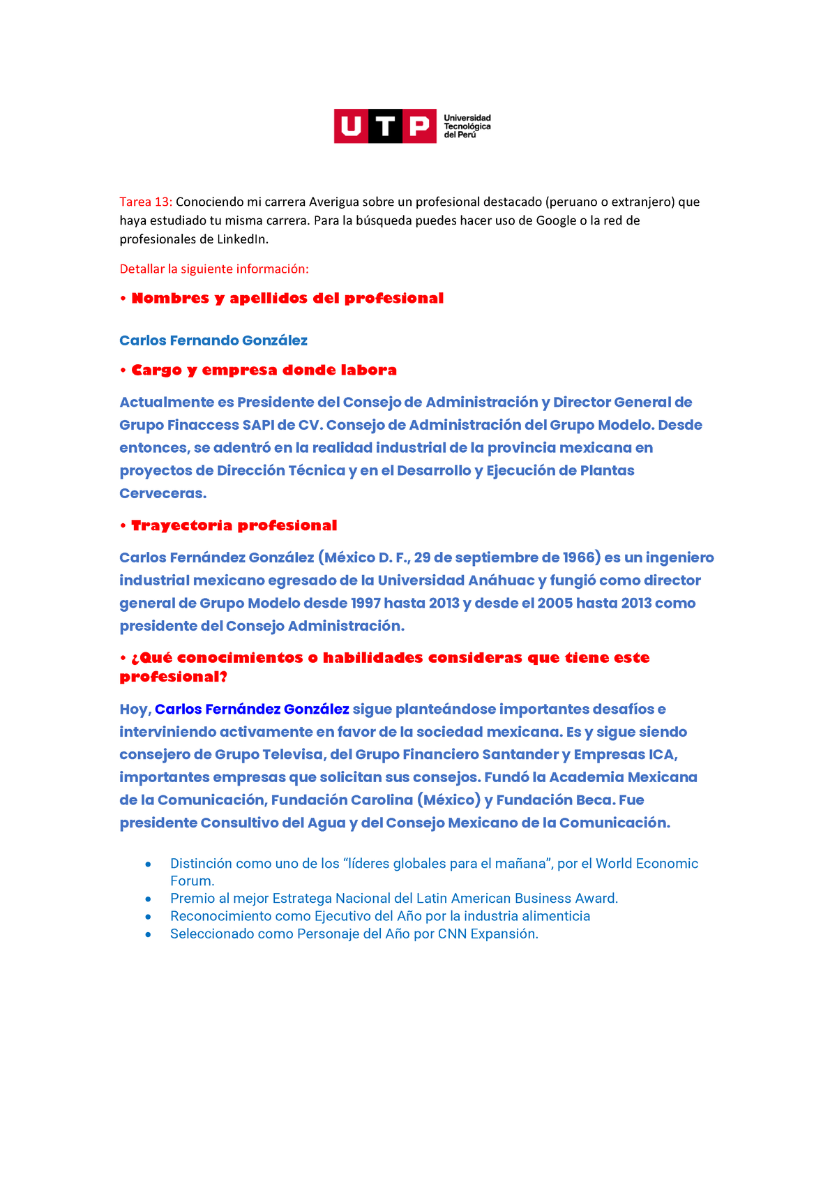 IVU Actividad jhordilelmertapiasalvador - Tarea 13: Conociendo mi carrera  Averigua sobre un - Studocu