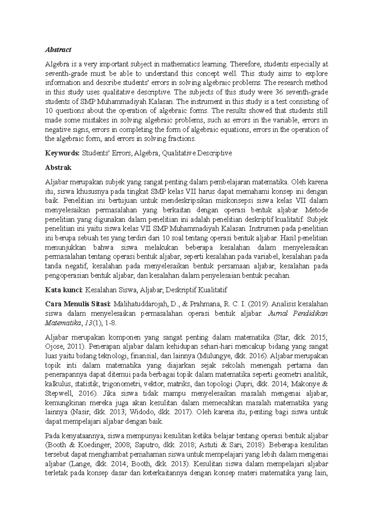 Abstract - ssss - Abstract Algebra is a very important subject in ...