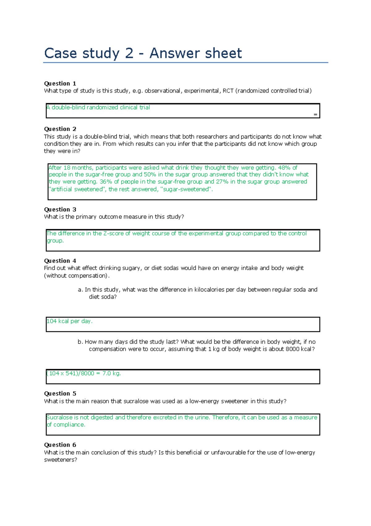 case study 2 test