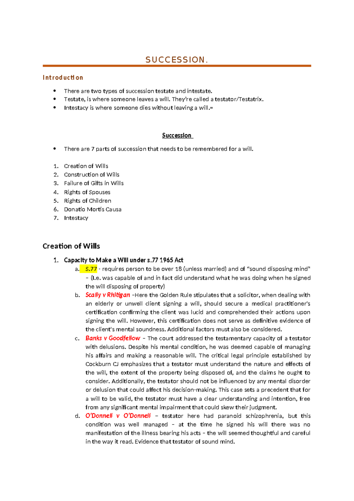 10. Succession - SUCCESSION. Introducti on There are two types of ...