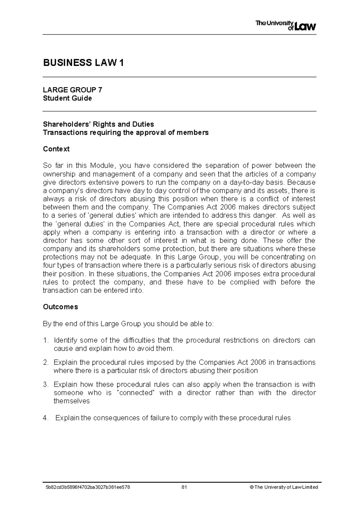 2425 bus1 lg07 ce01 student guide - BUSINESS LAW 1 LARGE GROUP 7 ...