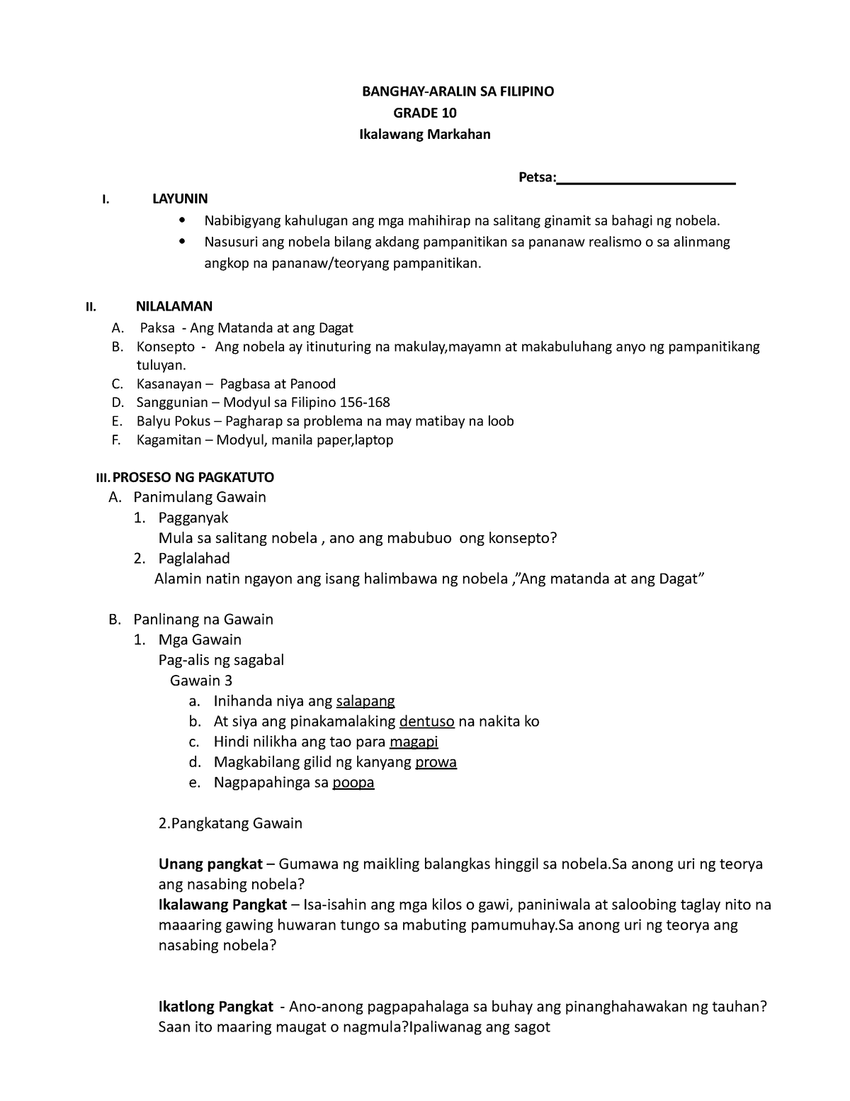 Lesson Plan In Filipino Grade Docx Lesson Plan In Filipino Grade I My Porn Sex Picture 9664