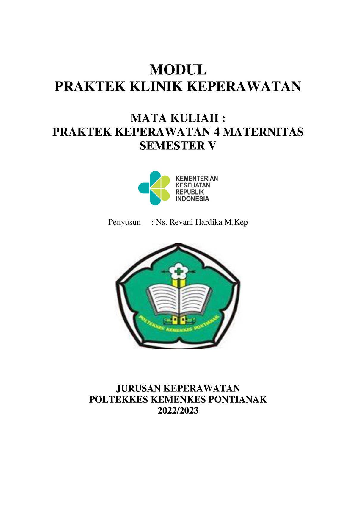 Modul PKK 4 Maternitas REG 22 - MODUL PRAKTEK KLINIK KEPERAWATAN MATA ...