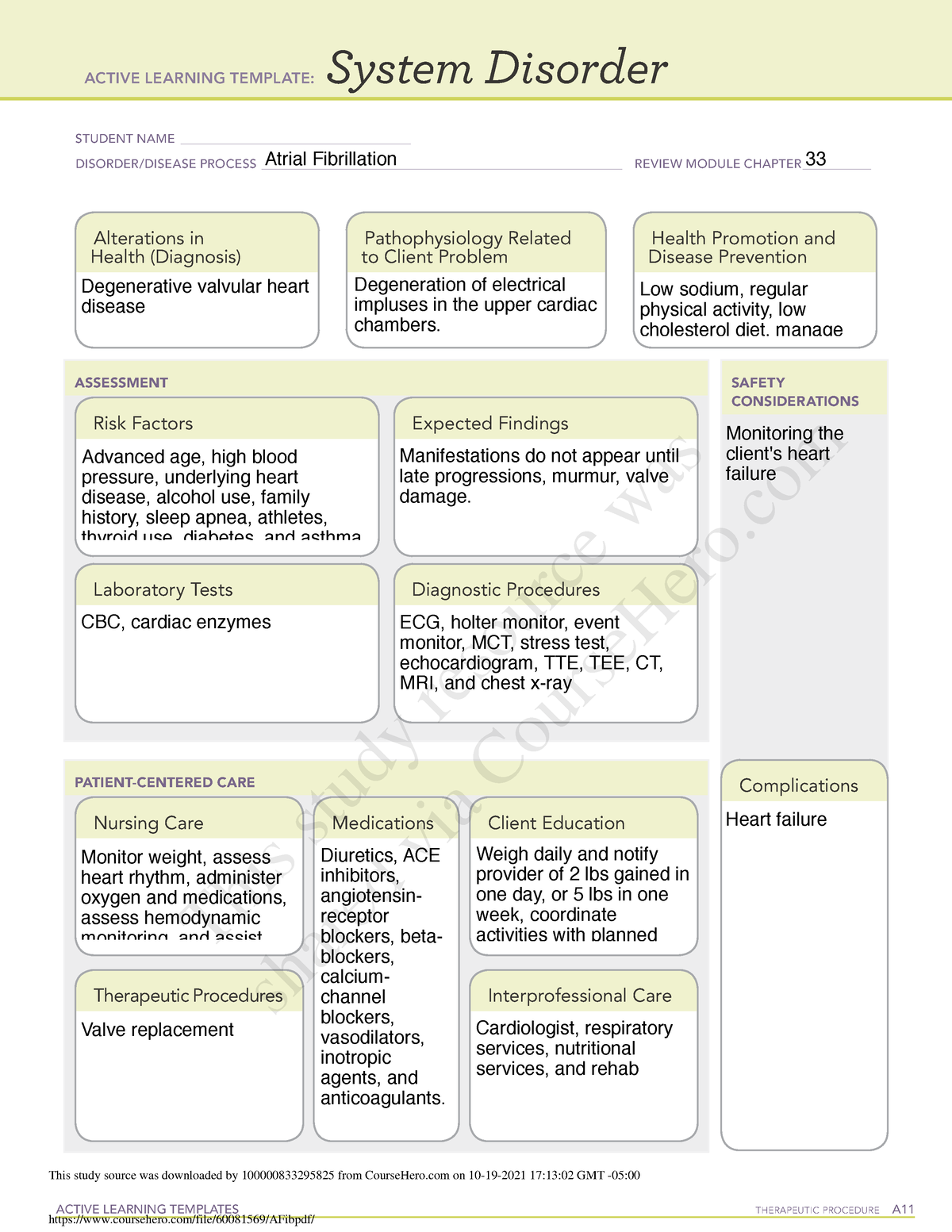 A.Fib.pdf Ati System DisorderAfib ACTIVE LEARNING TEMPLATES