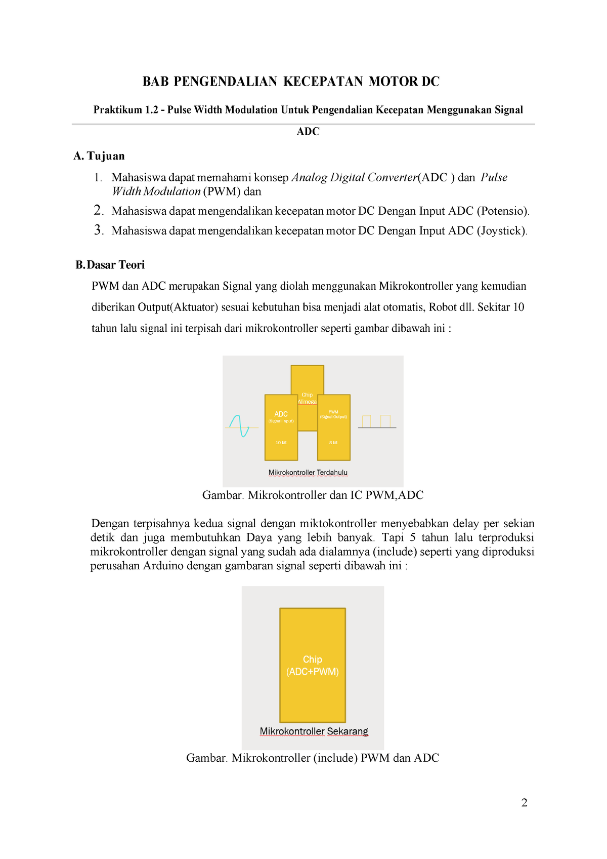 Modul Praktek 2 Pengendalian Kecepatan Motor DC Menggunakan Potensio ...