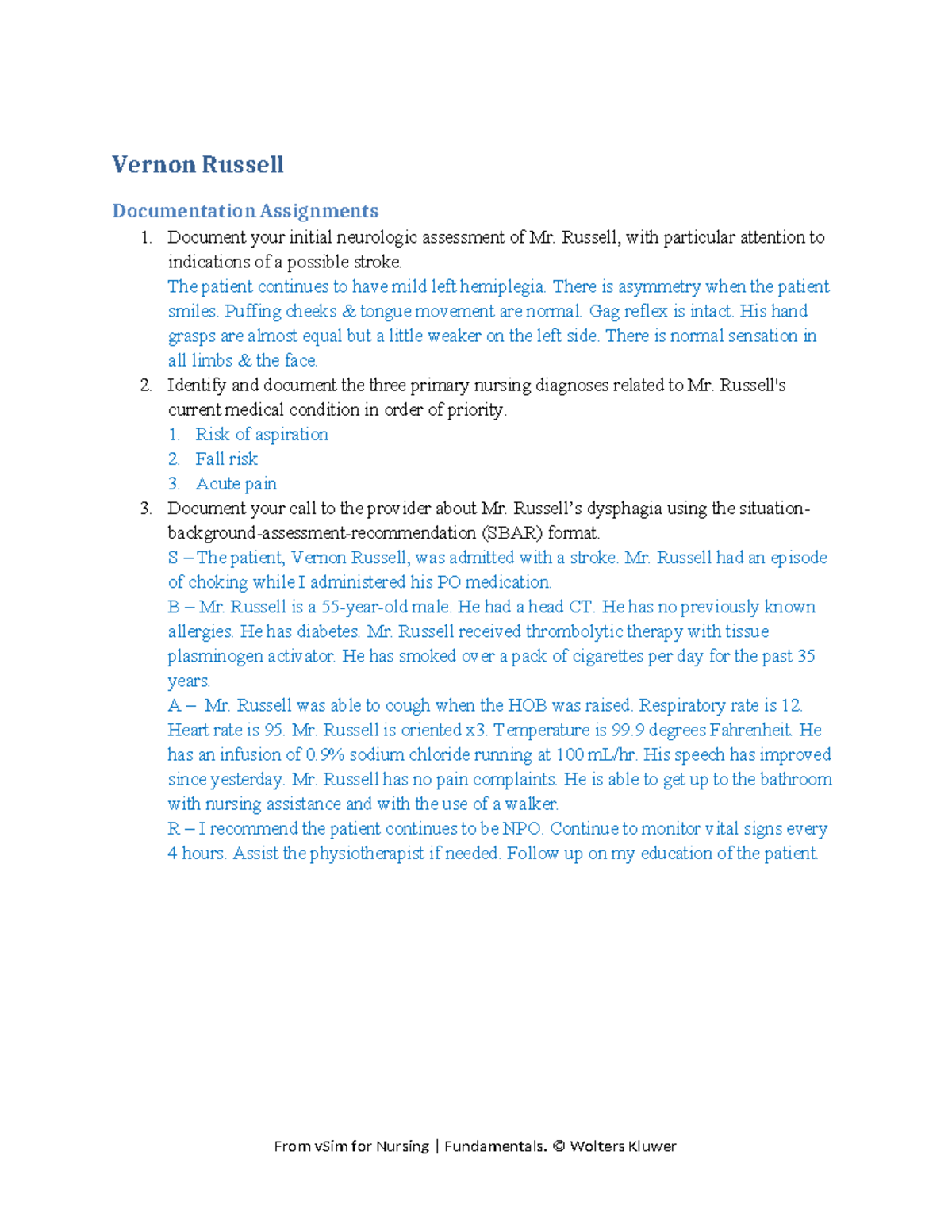 V Sim2 Vernon Russell Vernon Russell Documentation Assignments 1