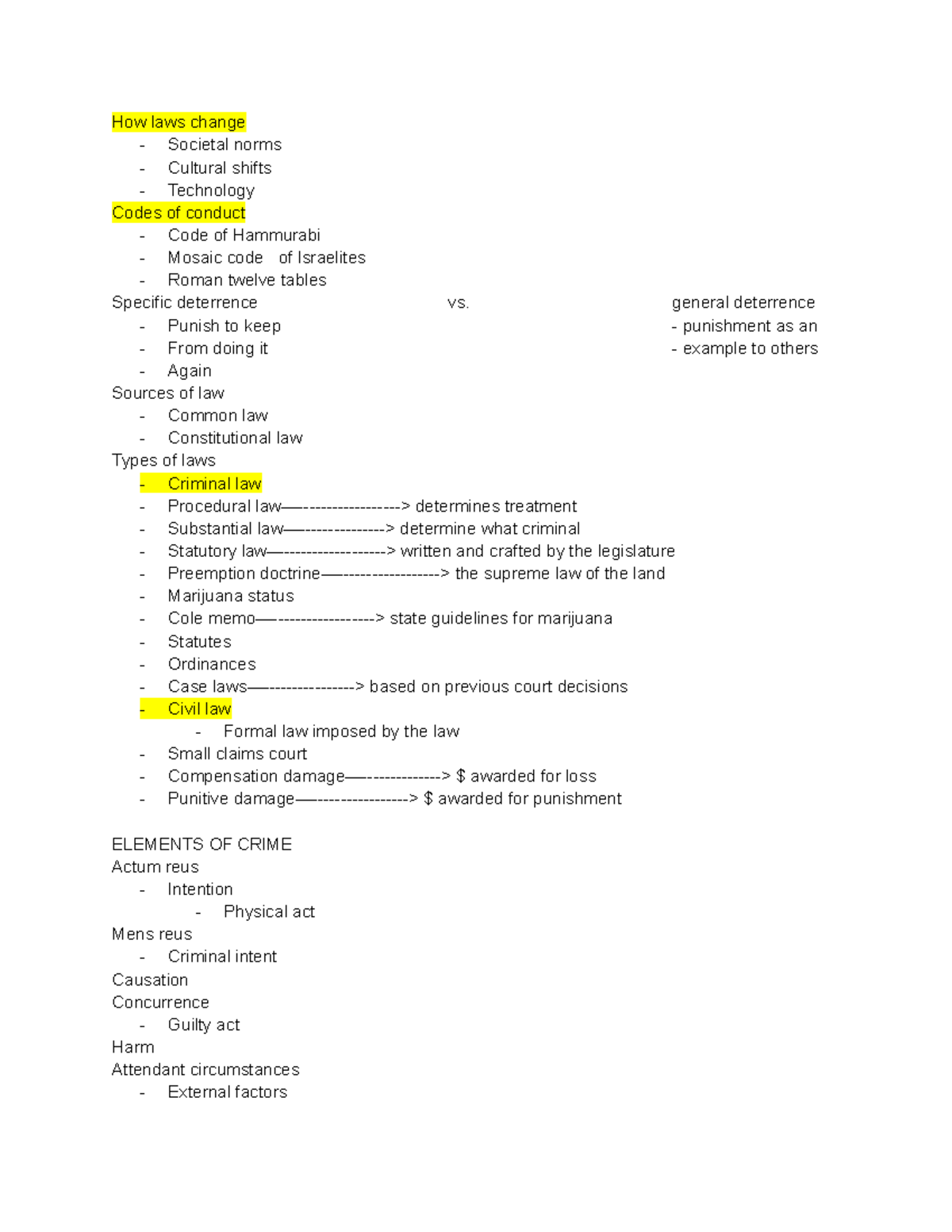 Laws pay attention to the details, Jon's class How laws change