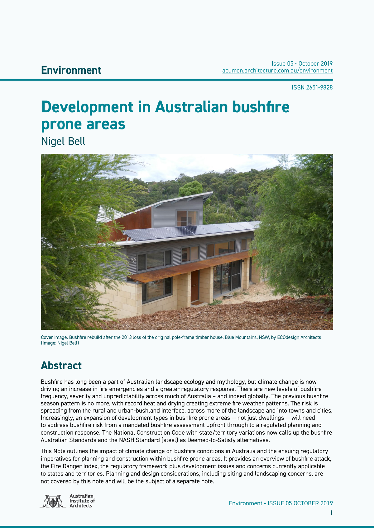 Development In Australian Bushfire Prone Areas Australian Institute Of ...