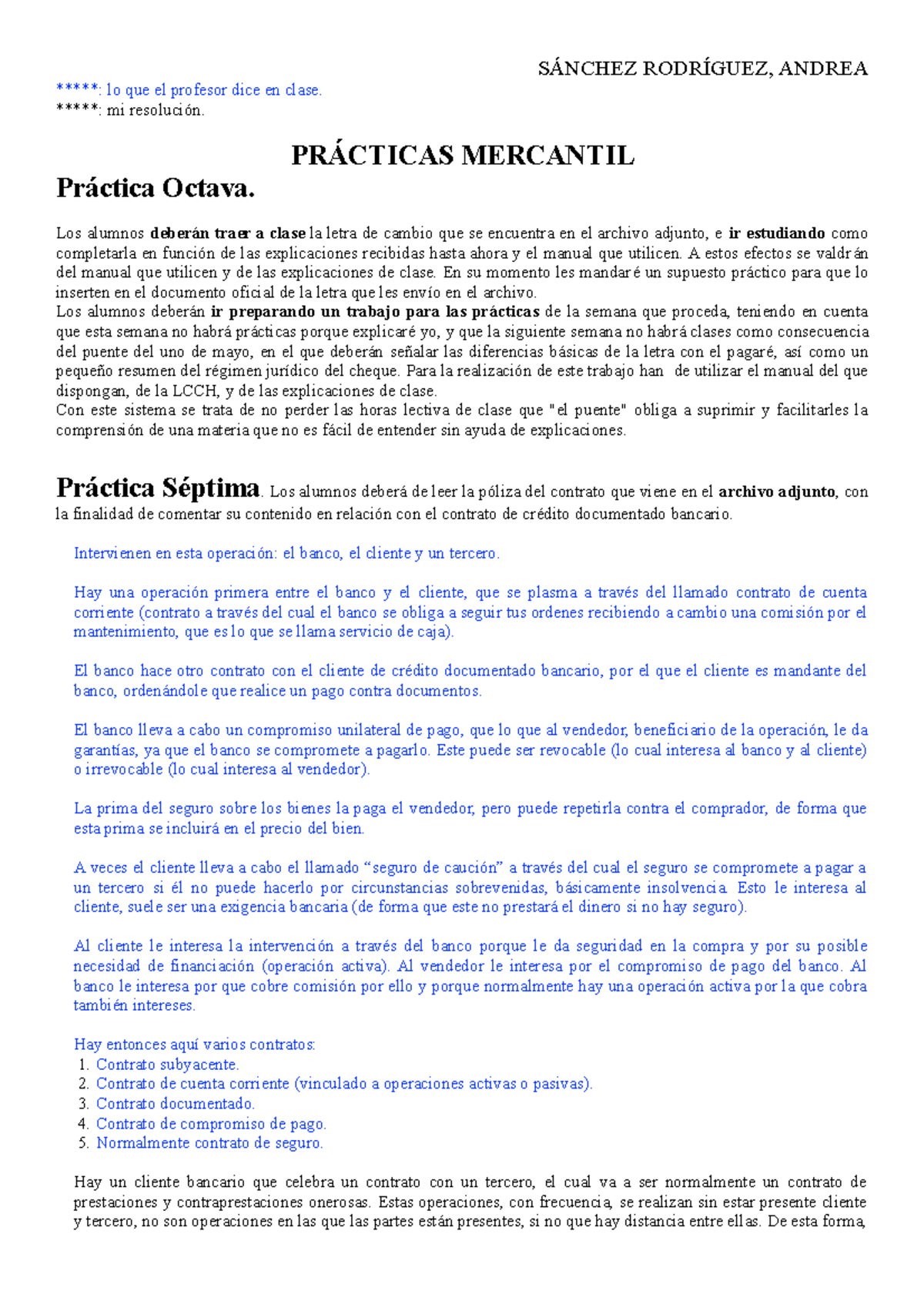 Practicas Derecho Mercantil II ANDREA Lo Que El Profesor Dice En