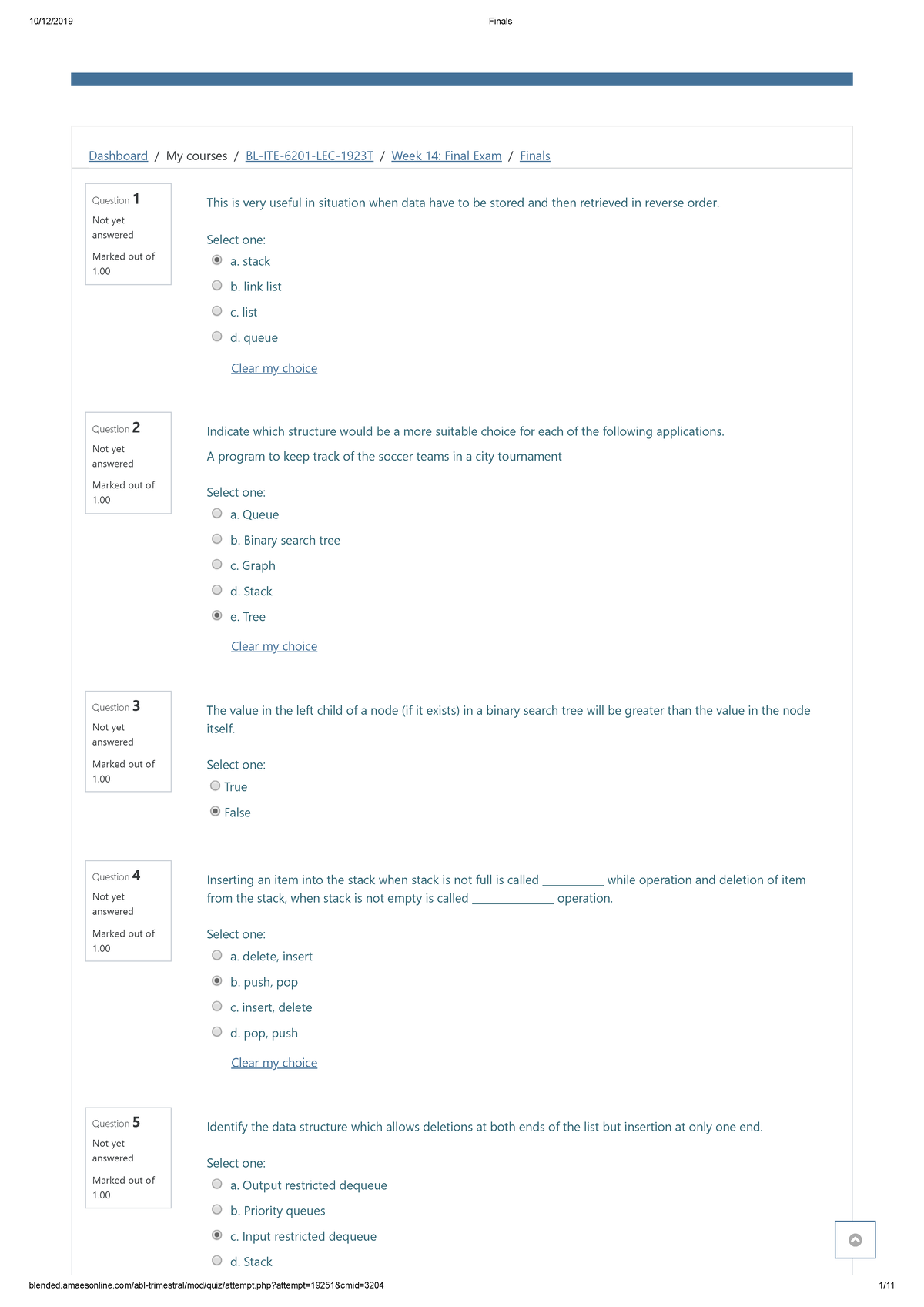 Pdfcoffee - Make It A Lesson - Dashboard   My Courses   Bl-ite-6201-lec 