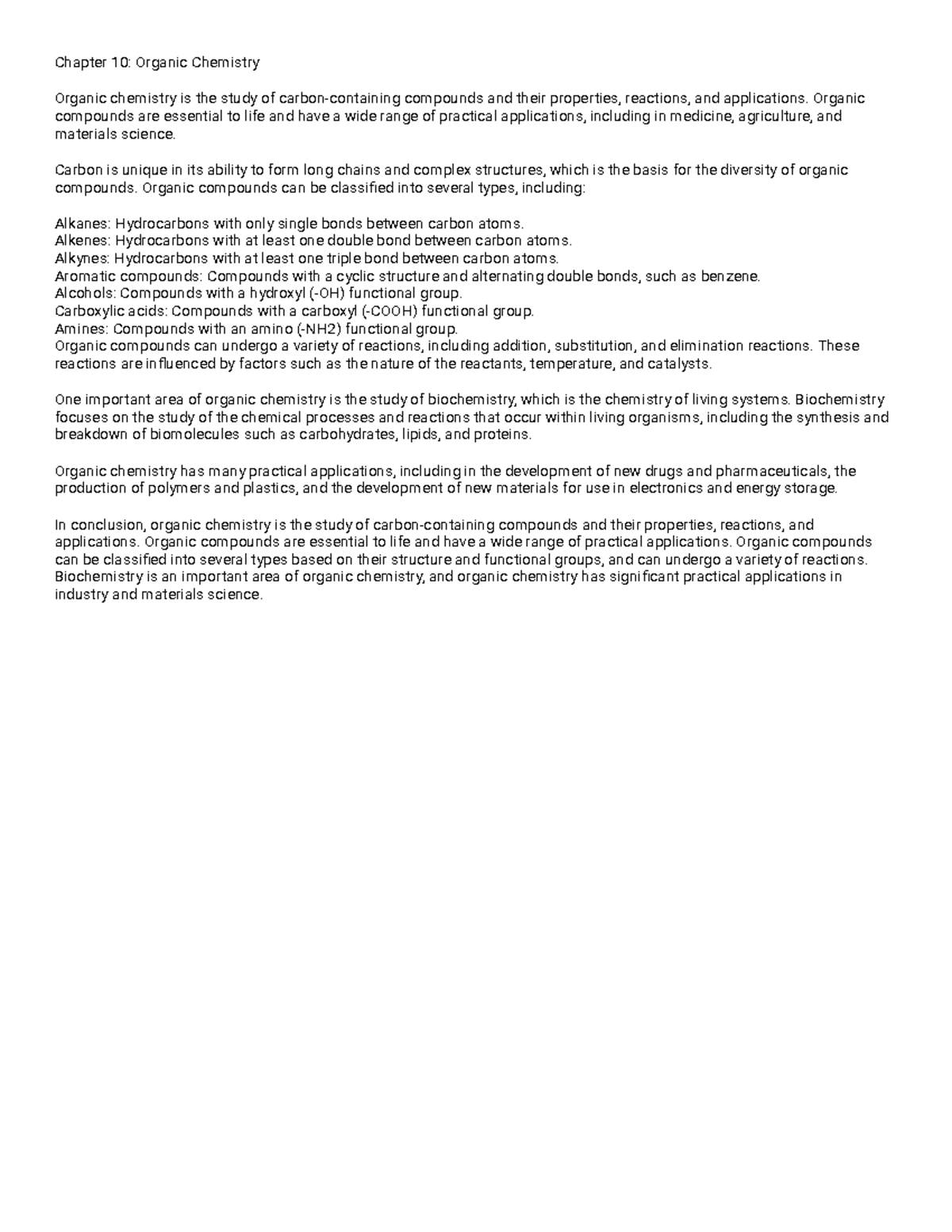 Chemistry chapter 10 - In alkyl halides, the halogen atom is bonded to ...