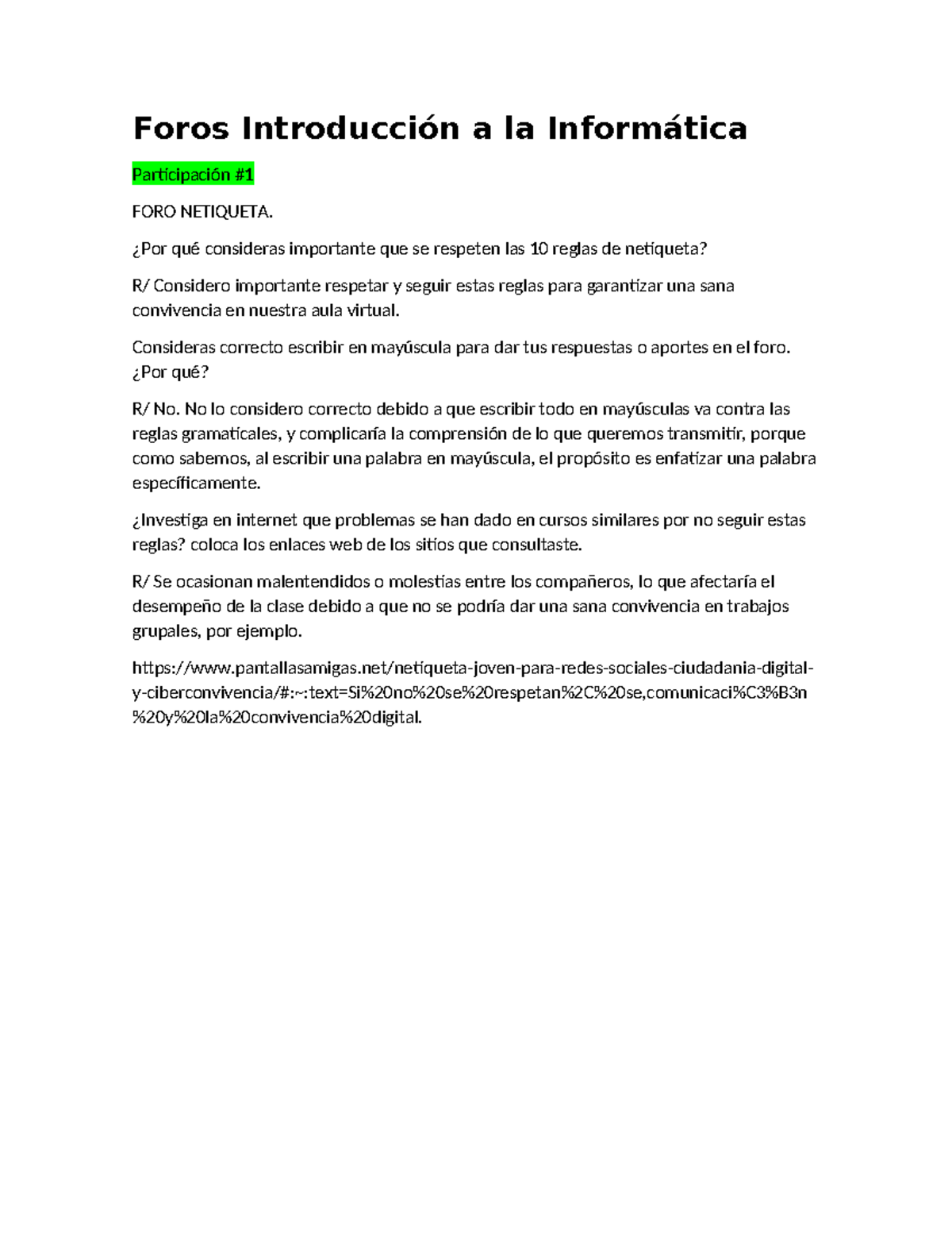 Foros Historia de Honduras - Foros Introducción a la Informática ...