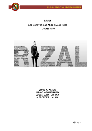 Ang Batas Rizal At RA 1425 - Ang Batas Rizal Introduksyon Pag-uusapan ...