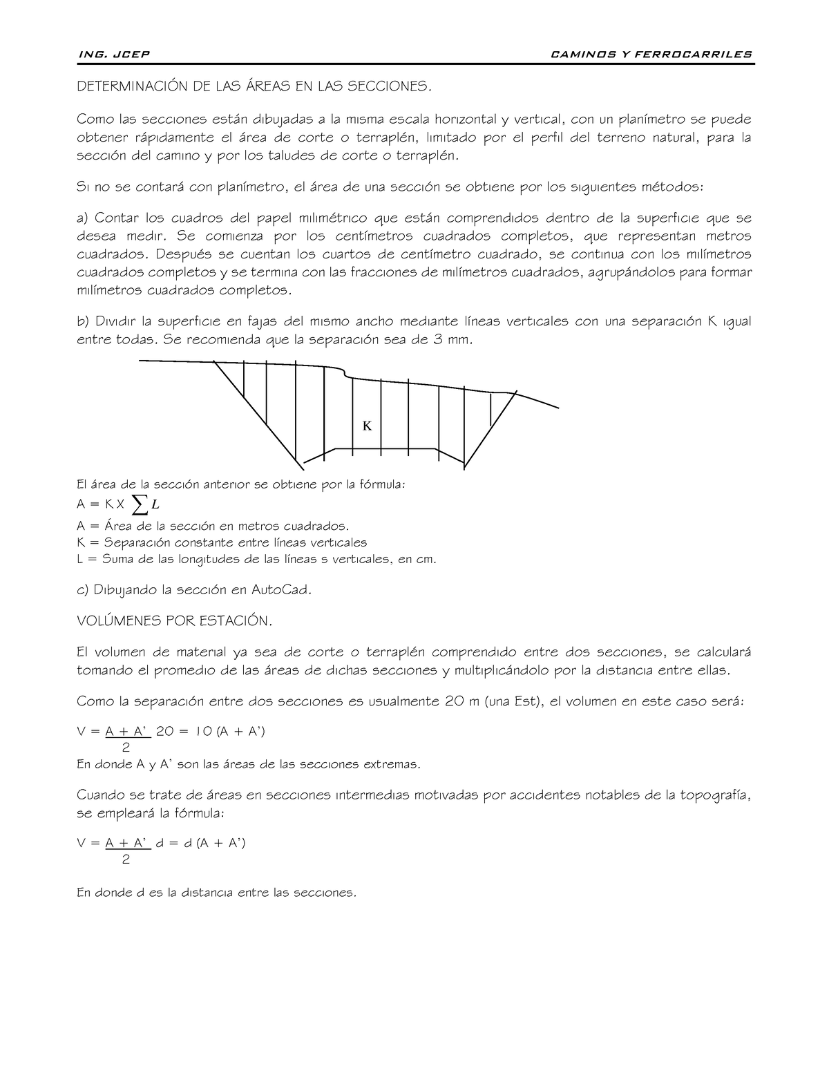 Apuntes 3ER Parcial 300623 - DETERMINACI”N DE LAS ¡REAS EN LAS ...