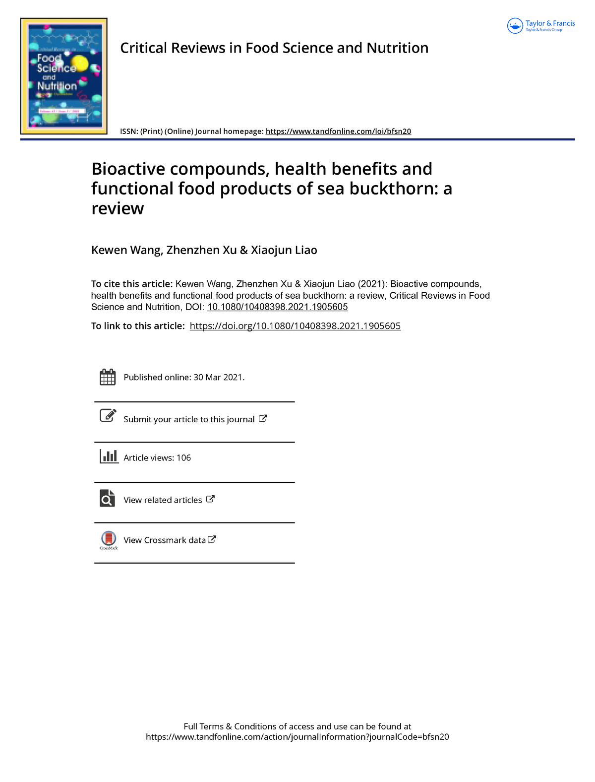 Bioactive Compounds, Health Benefits And Functional Food Products Of ...