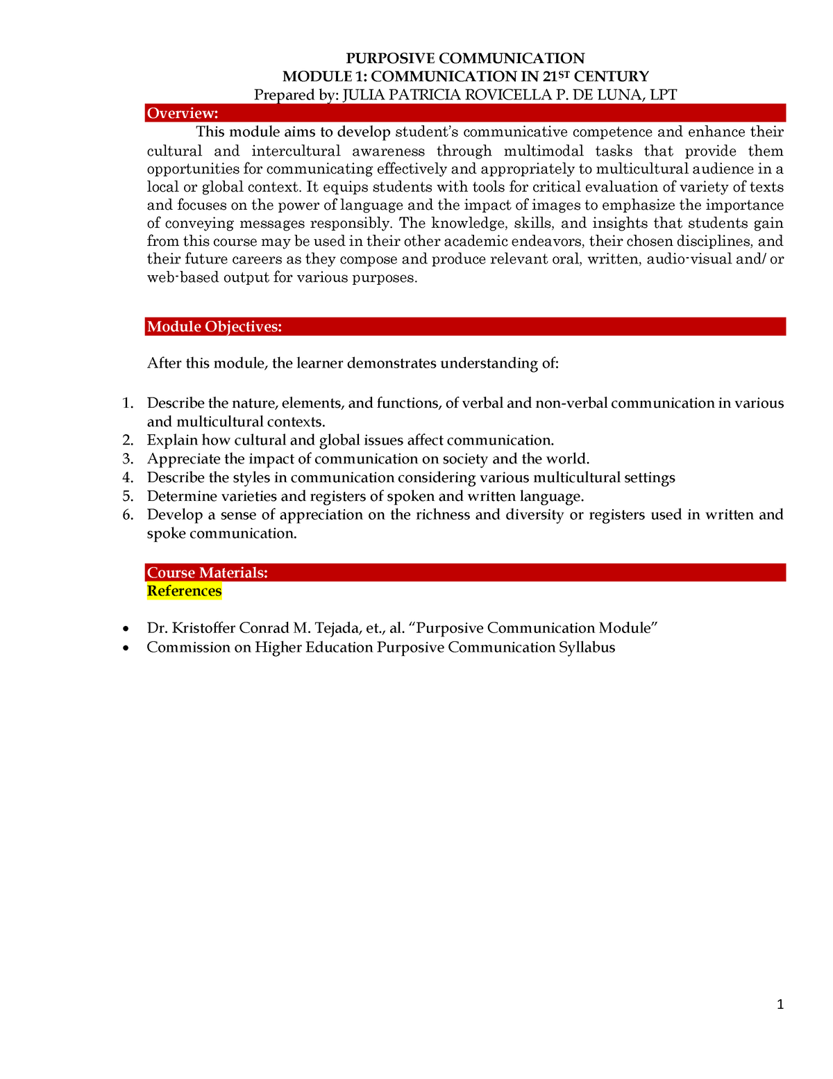 COM100- M1 Purposive Communication Module - PURPOSIVE COMMUNICATION ...