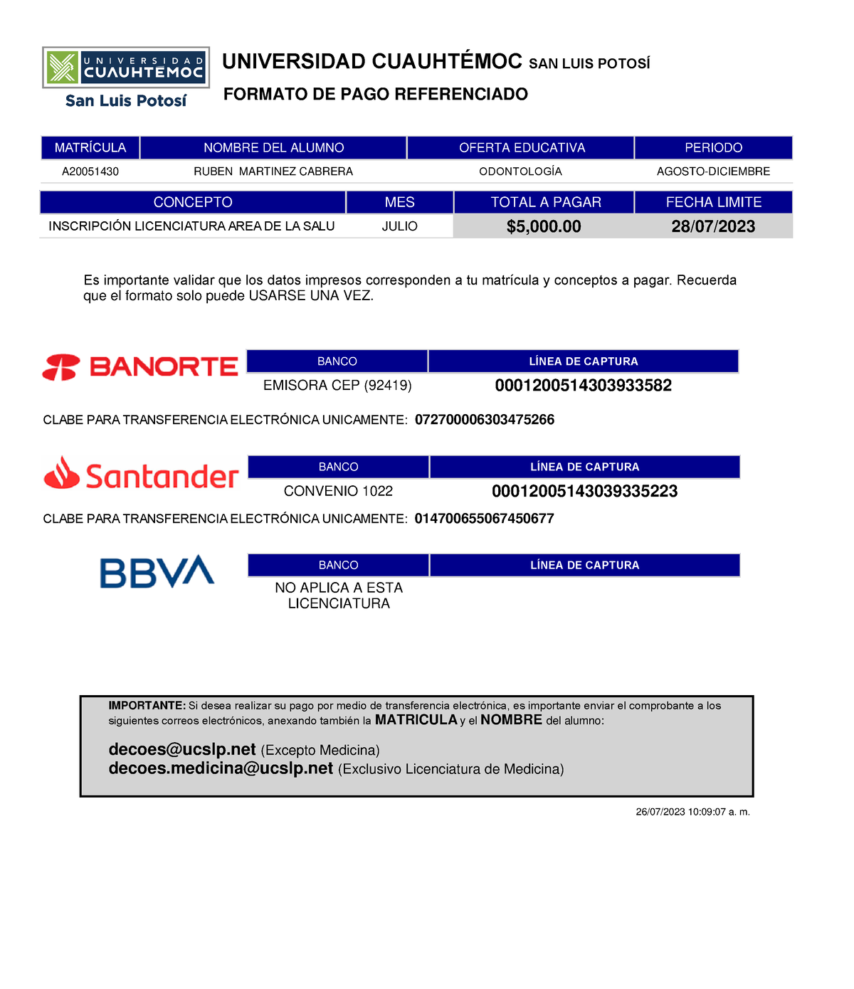 Referencia - Es Para Firmar - FORMATO DE PAGO REFERENCIADO UNIVERSIDAD ...