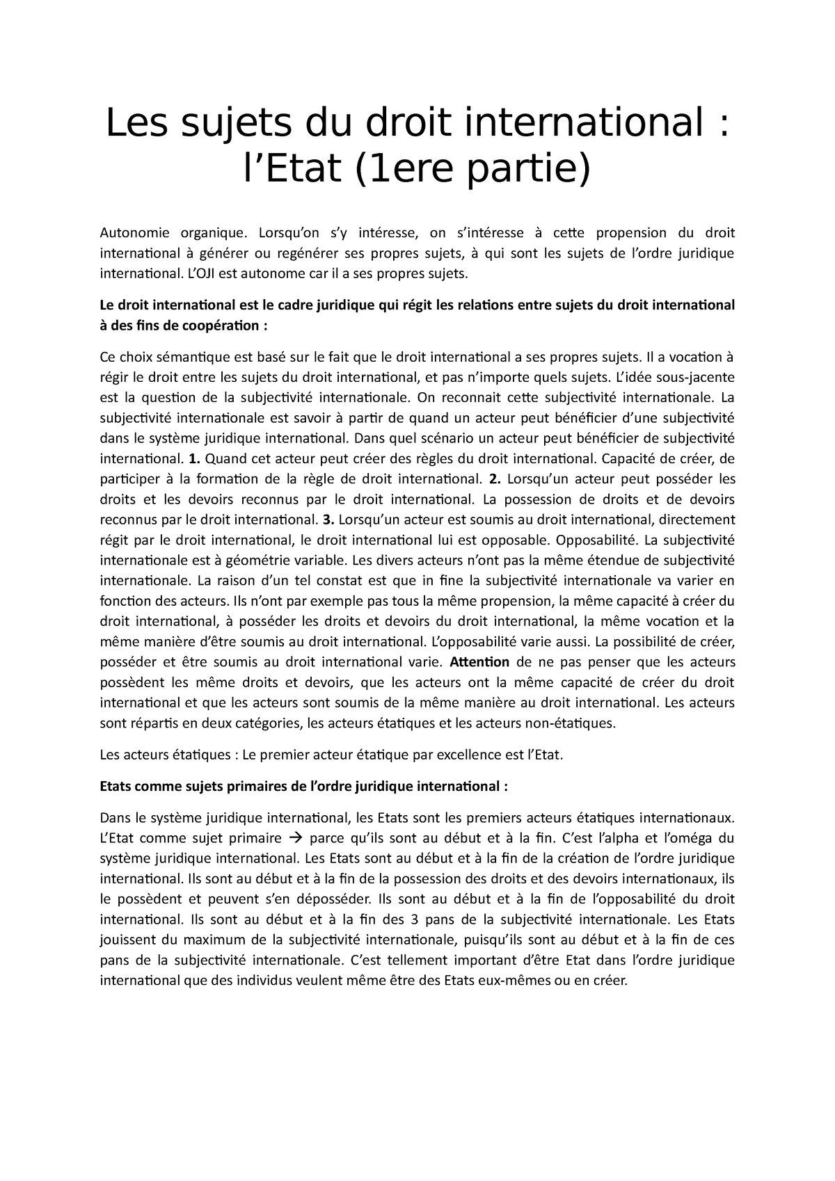 l'etat en droit international public dissertation