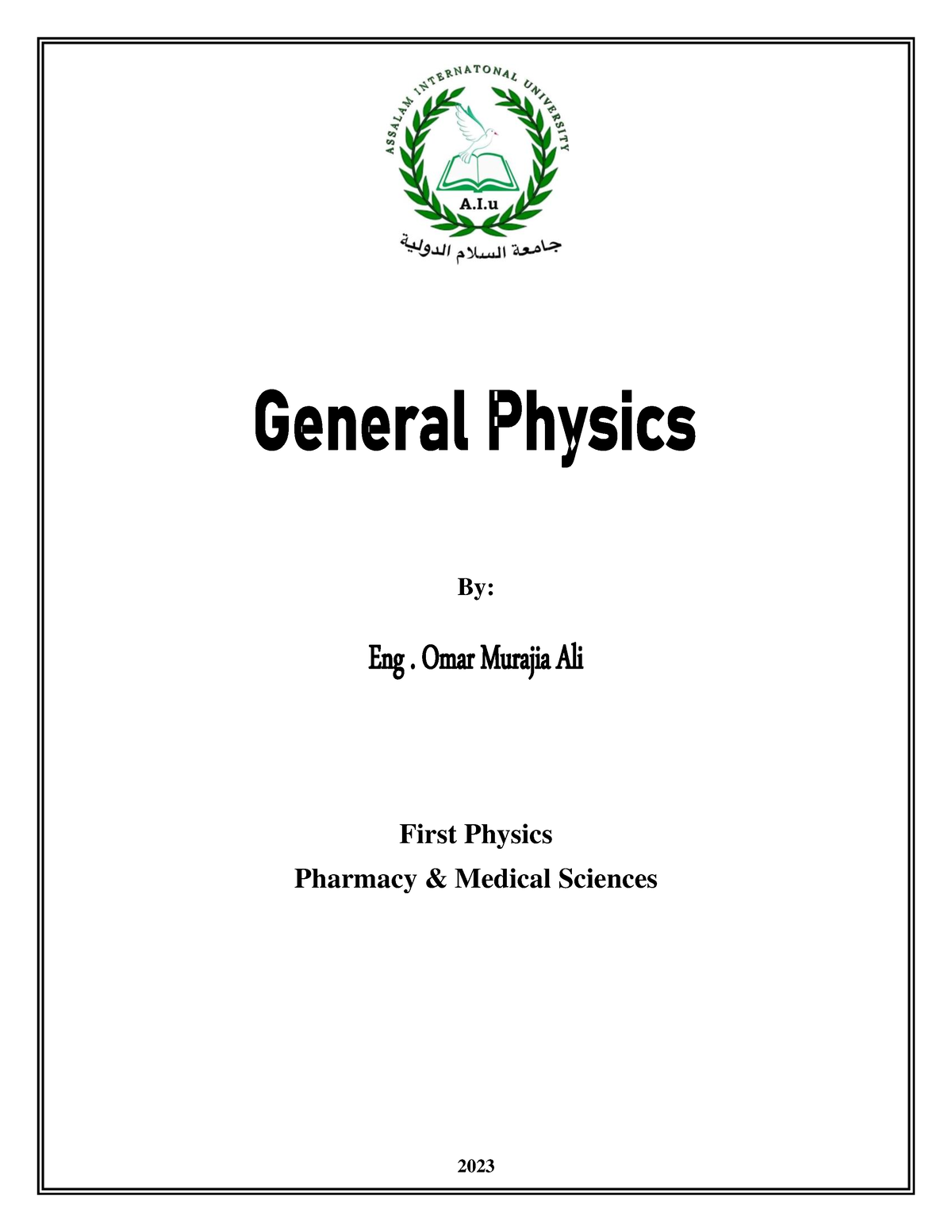 General Physics - SEM1 - By: First Physics Pharmacy & Medical Sciences ...