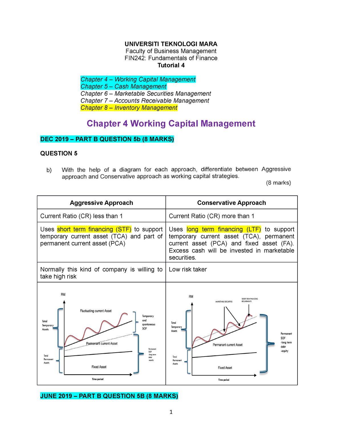 FIN242 Tutorial 4 Answer Updated 2 - UNIVERSITI TEKNOLOGI MARA Faculty ...