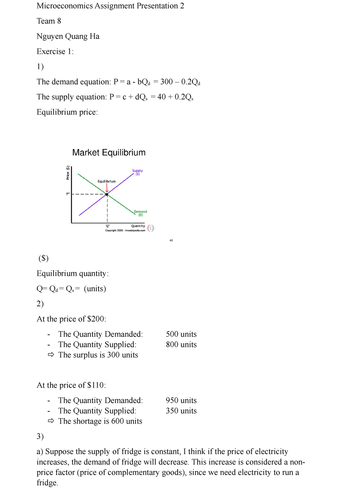 microeconomics assignment 2 answers