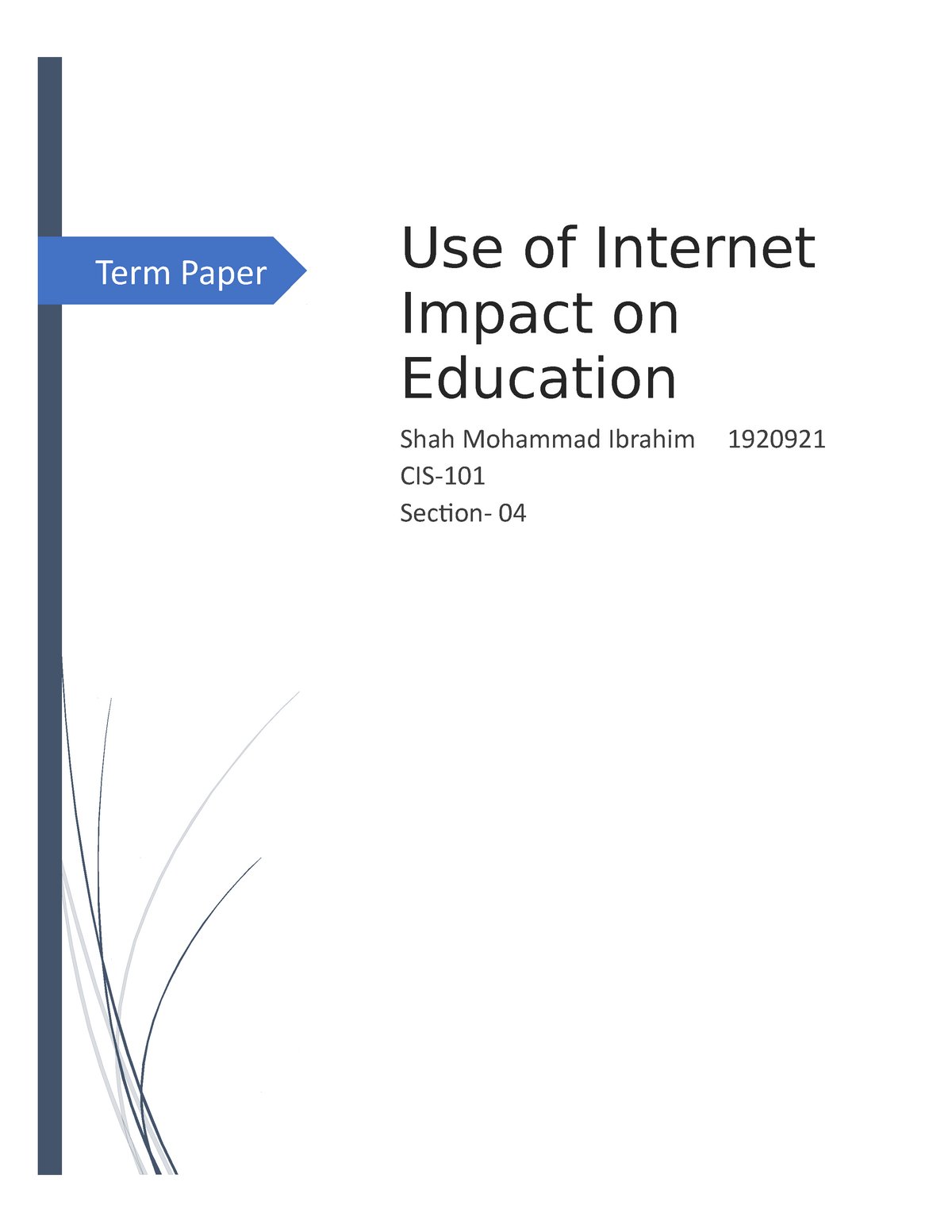 impact of internet on education essay