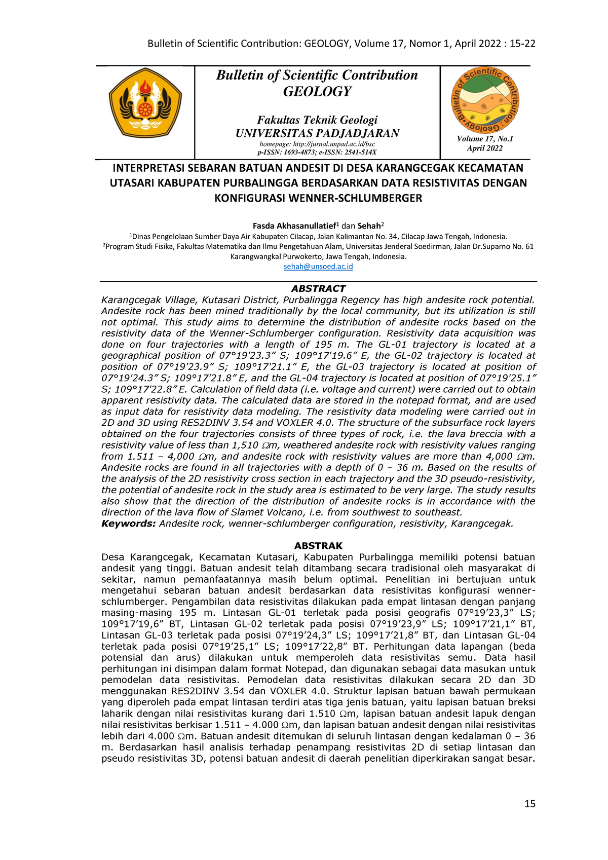 39043 142752 1 PB - Hsbsbhdhsj - Bulletin Of Scientific Contribution ...