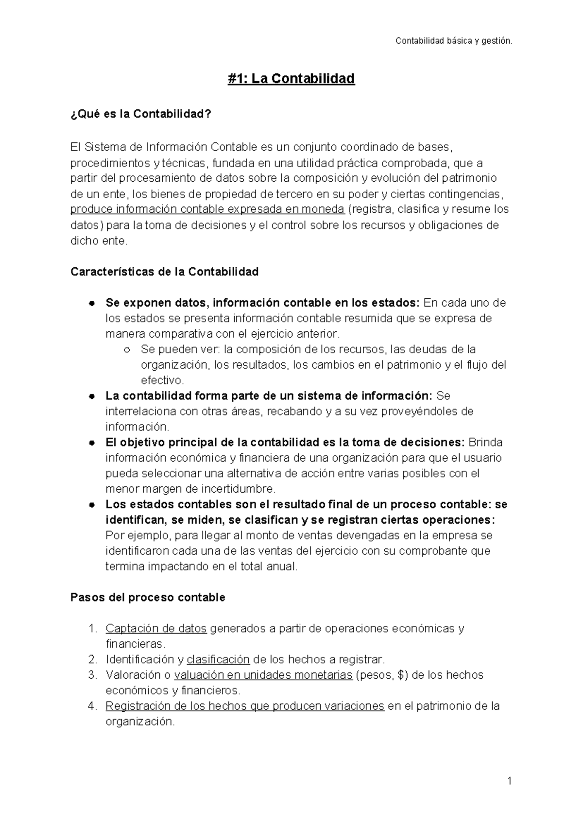 Resumen Módulo 1 - #1: La Contabilidad ¿Qué es la Contabilidad? El ...