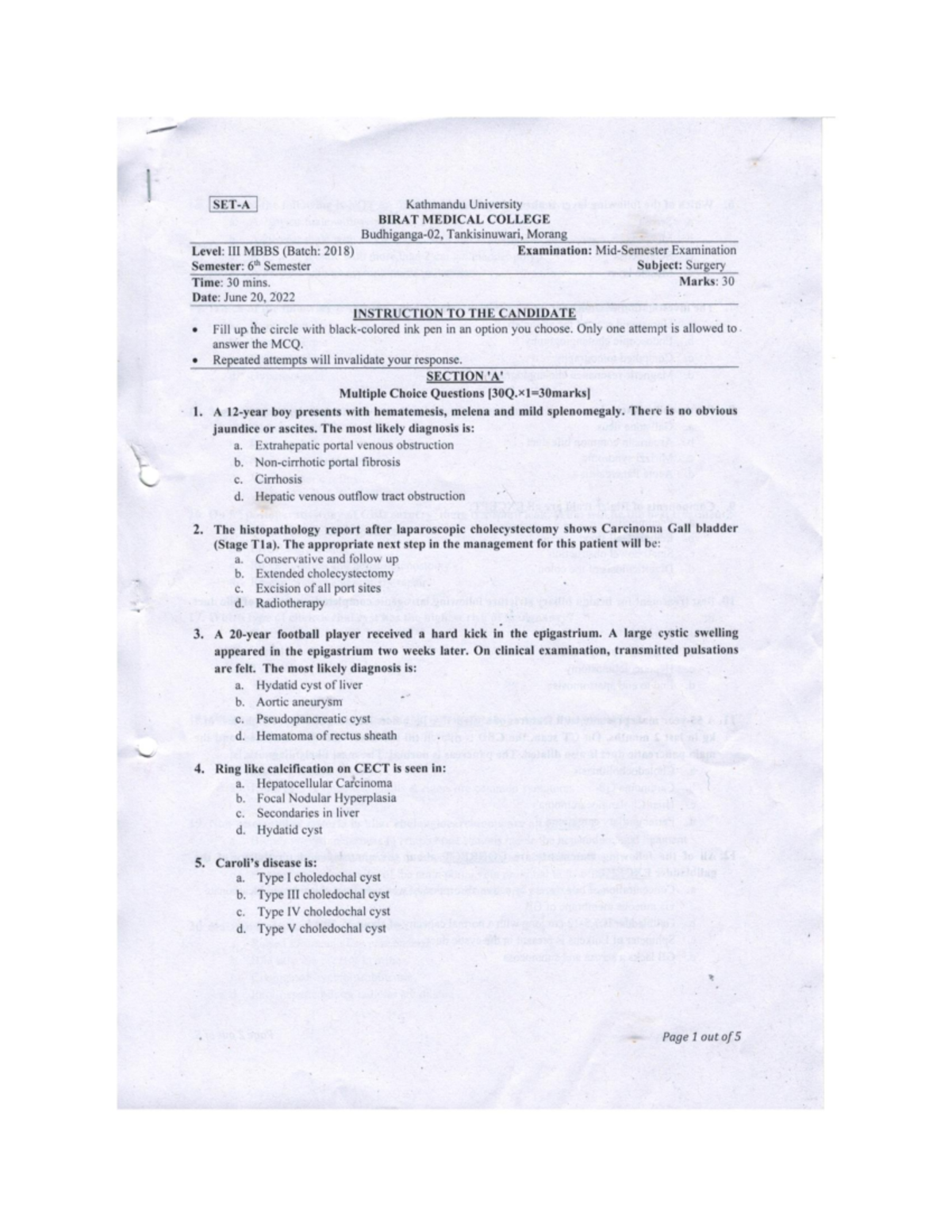 2022-June-20 - Solve it - bachelors of medicine and bechlors of surgery ...