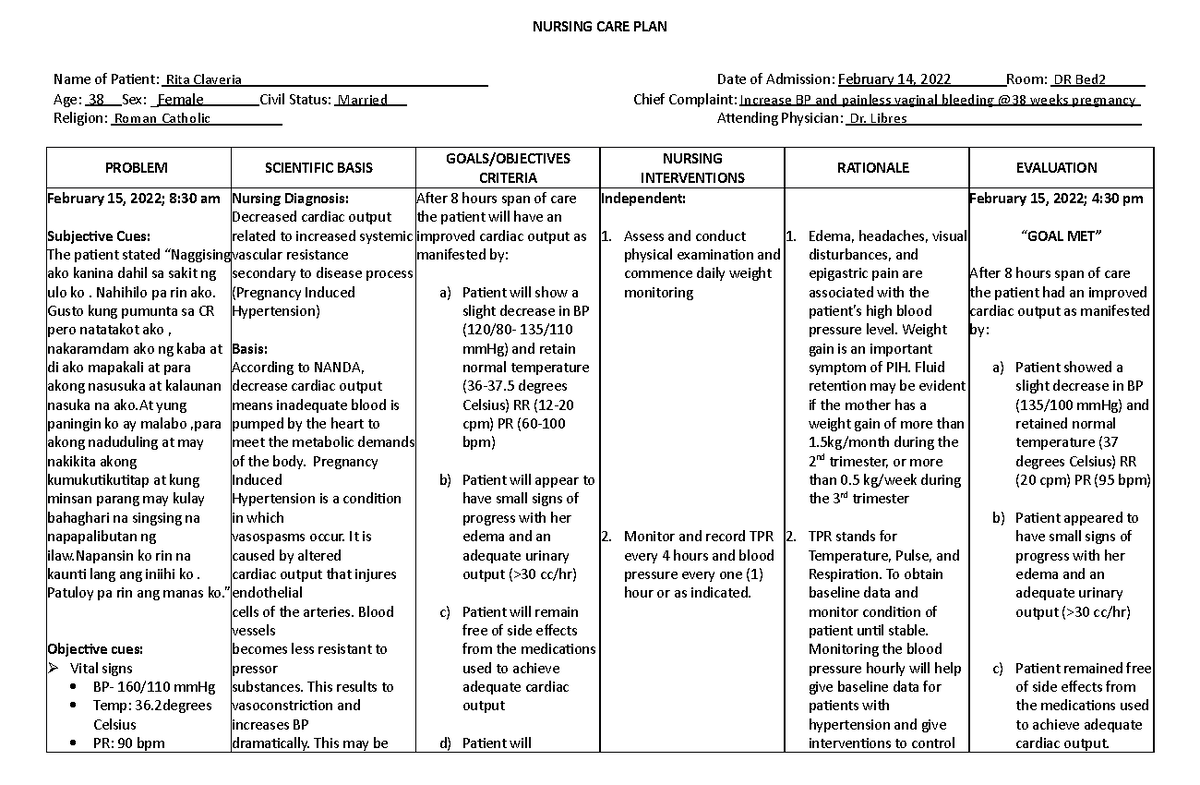 Restorative Nursing Care Plan Examples