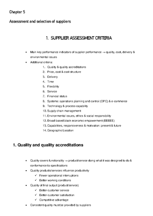 [Solved] Explain the supplier development process - Supply chain ...