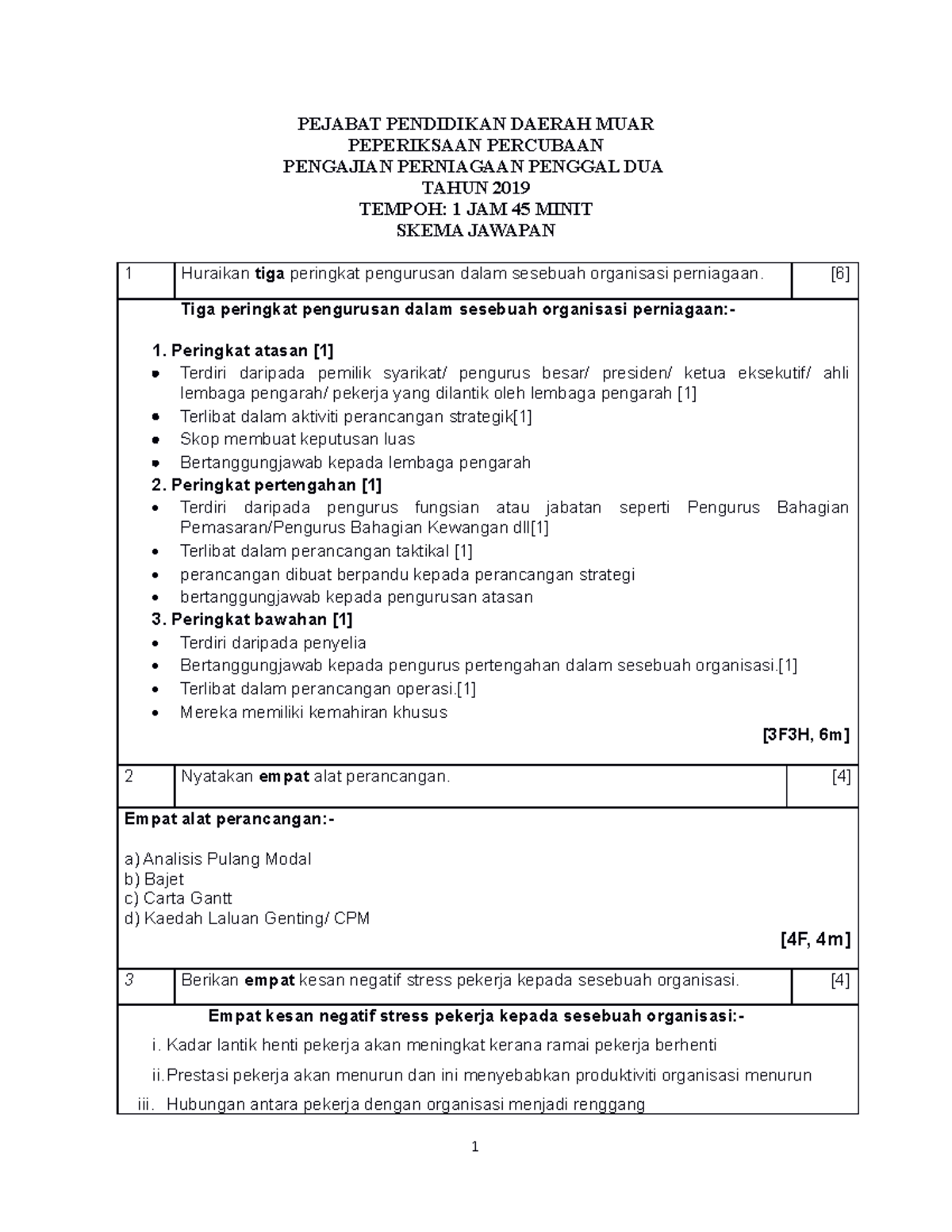 Skema Jawapan Pep Percubaan P2 2019 - PEJABAT PENDIDIKAN DAERAH MUAR ...