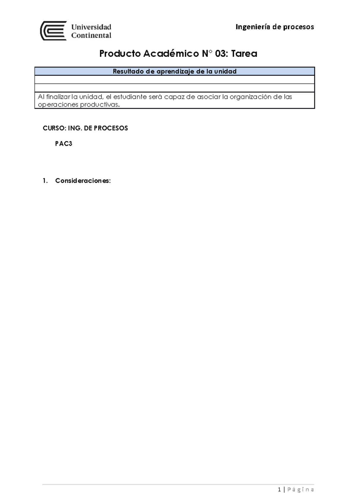 PA3 Ingpro- LIZ - PRODUCTO ACADEMICO - Producto Académico N° 03: Tarea ...