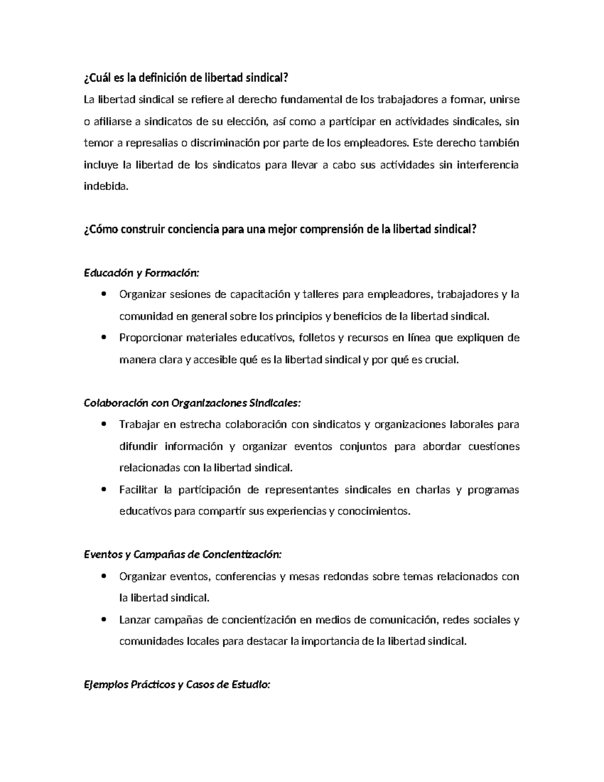 Libertad Sindical 2 - ¿Cuál Es La Definición De Libertad Sindical? La ...