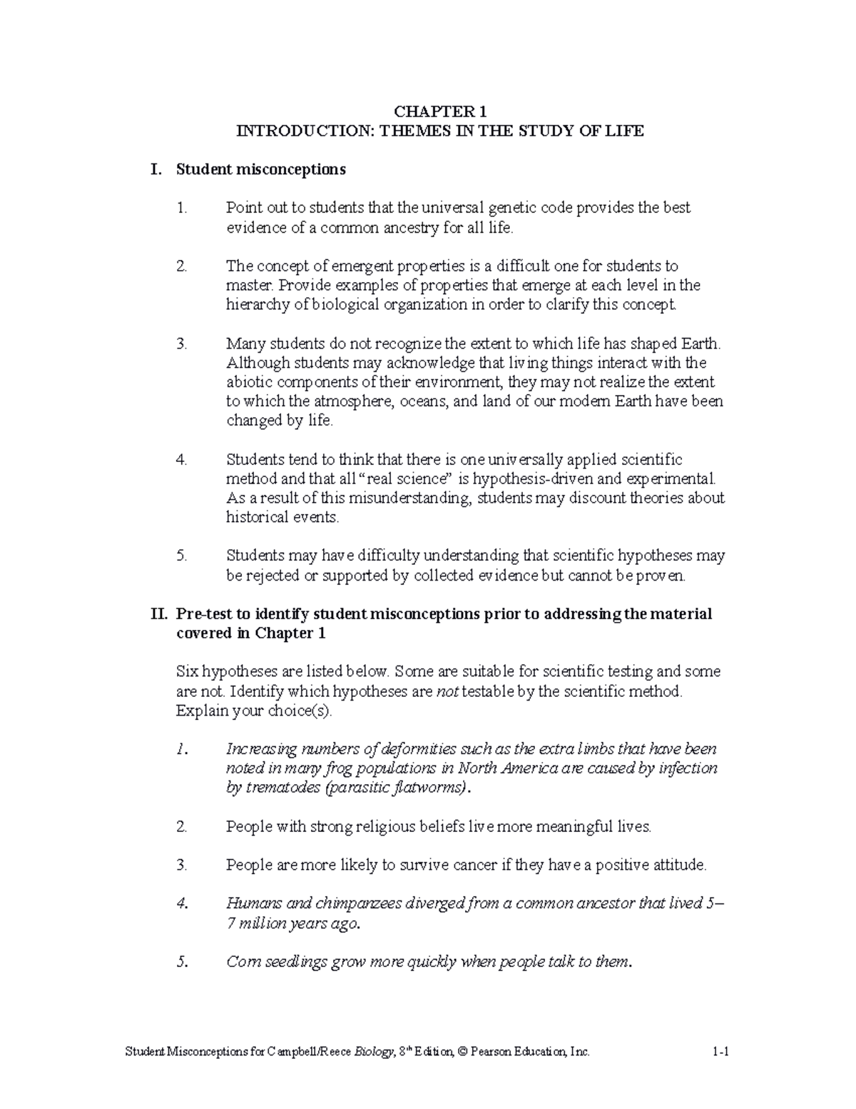 01 Student Misconceptions - CHAPTER 1 INTRODUCTION: THEMES IN THE STUDY ...