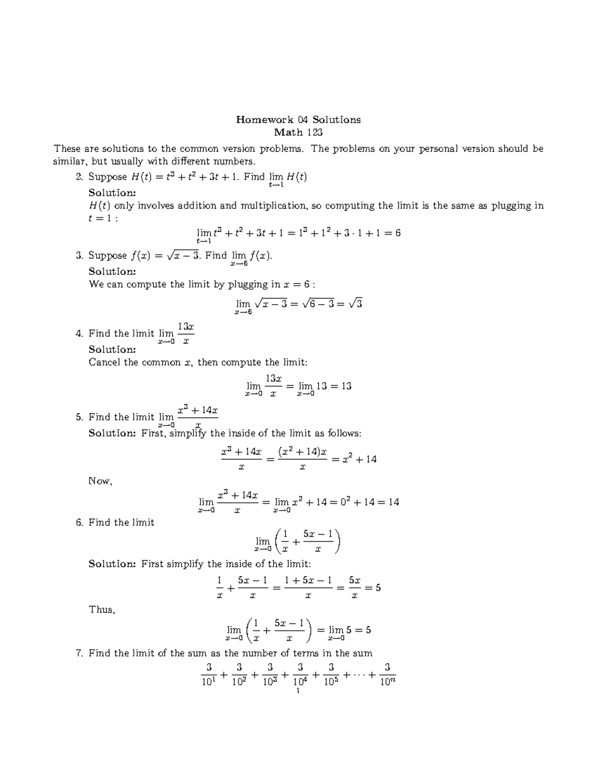 math homework 123