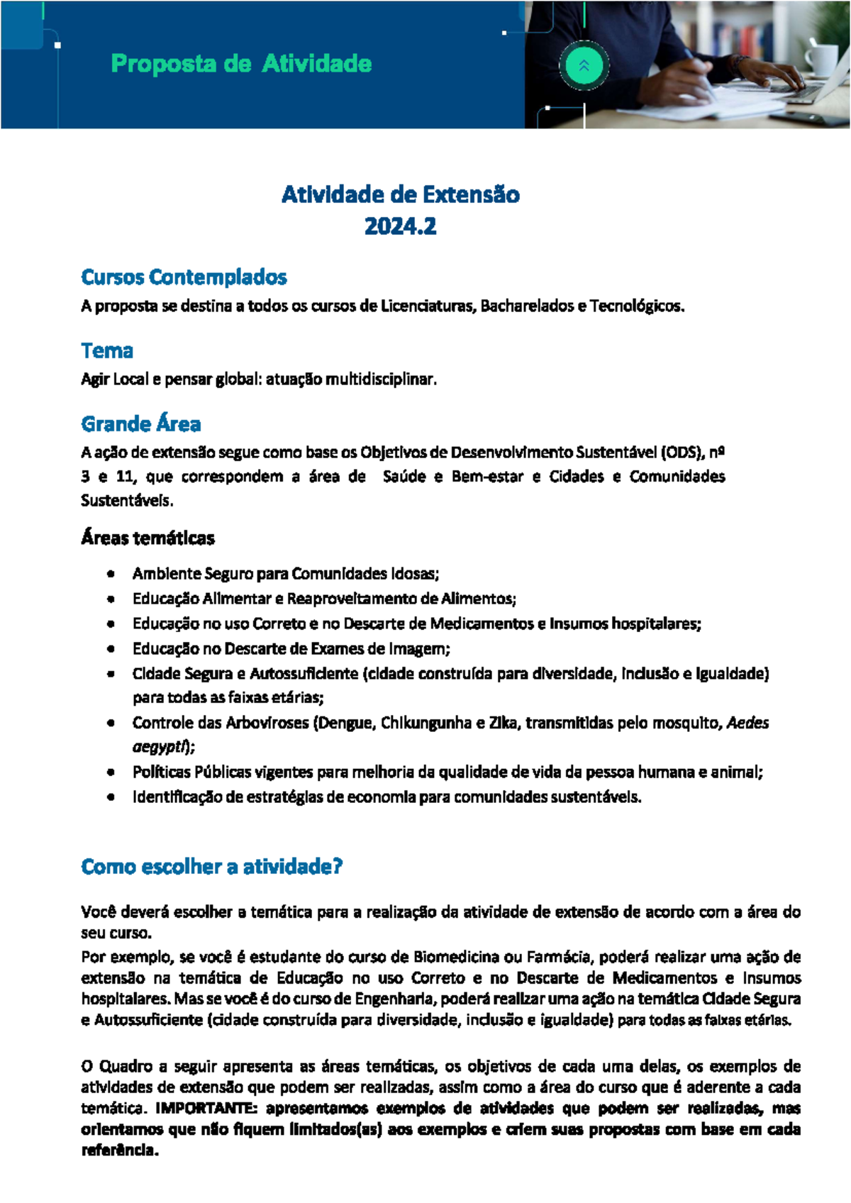 Jwhe - jguyiuj - Proposta de Atividade Atividade de Extensão 2024 ...